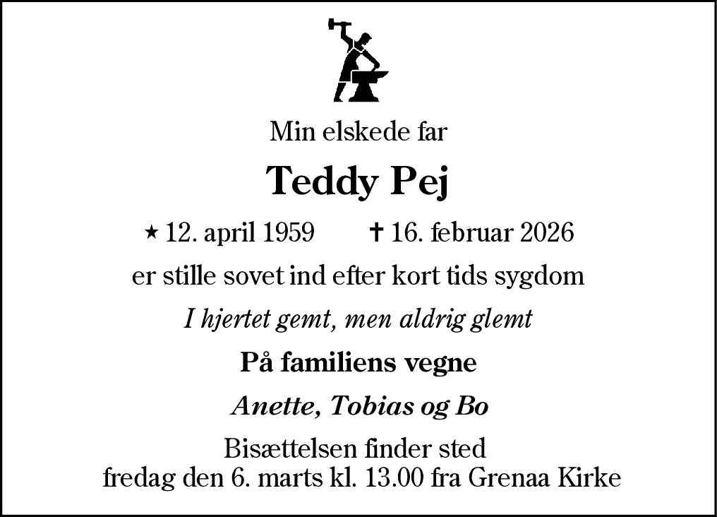 Dødsannonce for Ole Teddy Girsel
