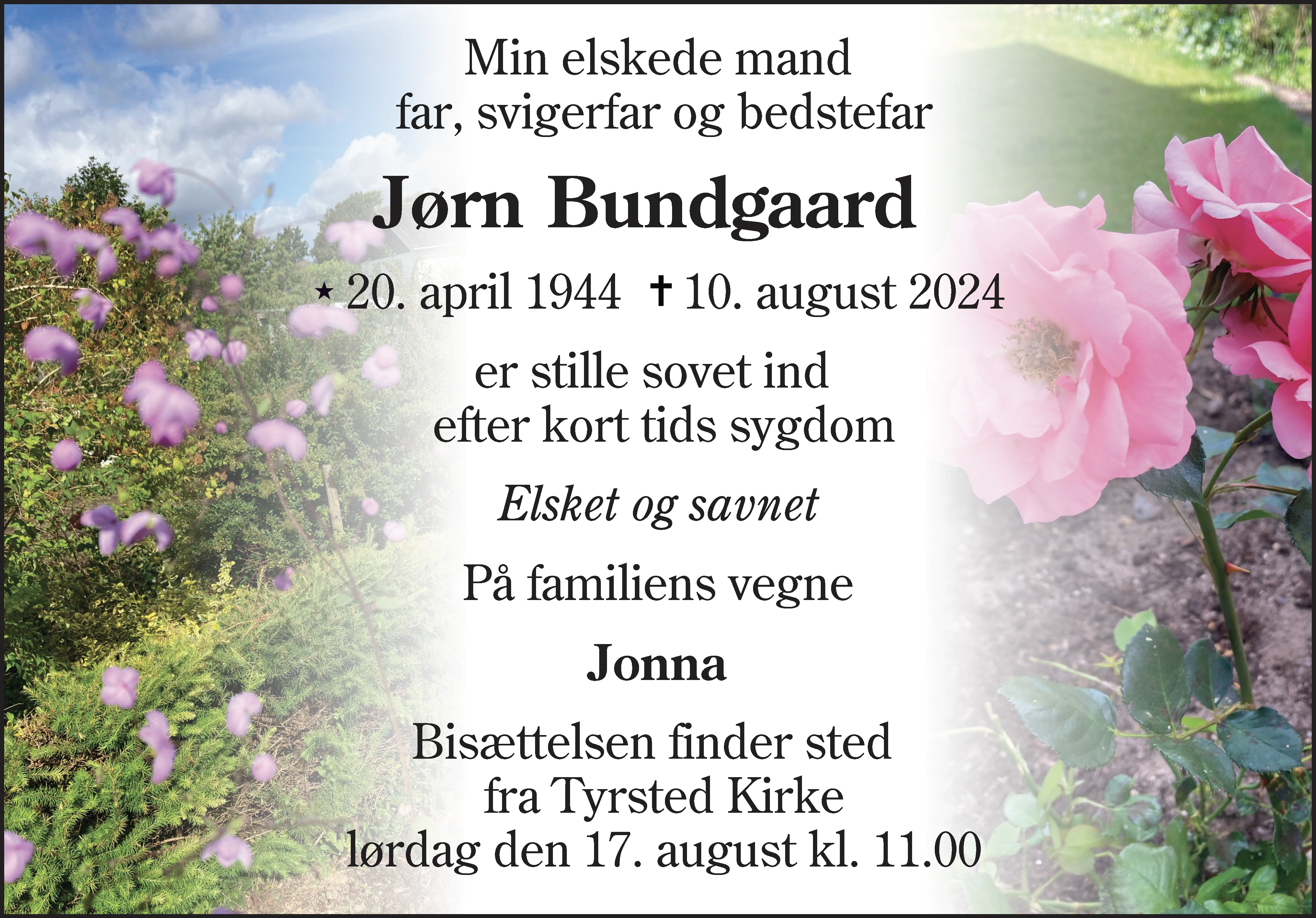 Dødsannonce for Niels Jørn Bundgaard Pedersen