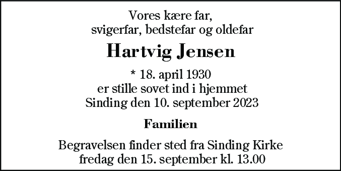 Dødsannonce for Peder Kristian Svendsen